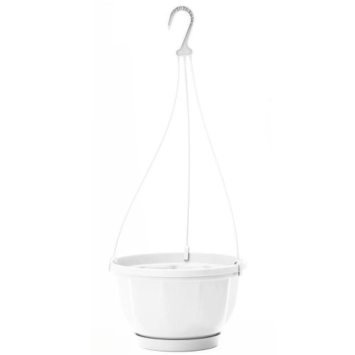 232 kvetináč+záves švédsky biely 18cm
