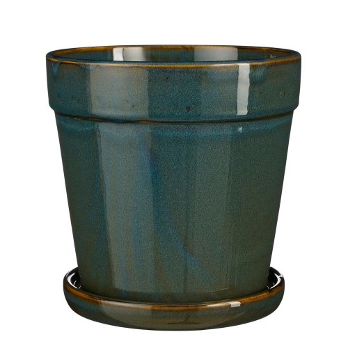 Kvetináč s podmiskou clint keramika pr.20/v20cm