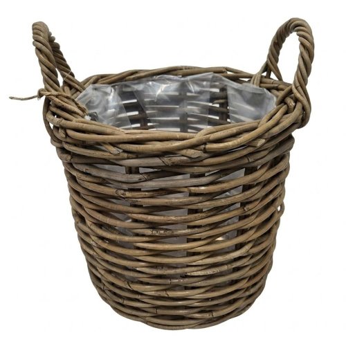482fl/s kôš s uchom kubu ratan pr.36/v34cm sivý stredný