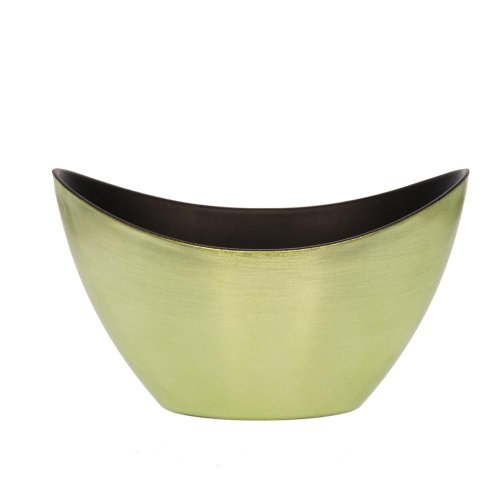 Loďka plast 20x9x11,5 metal bl.zelená - Lampáše