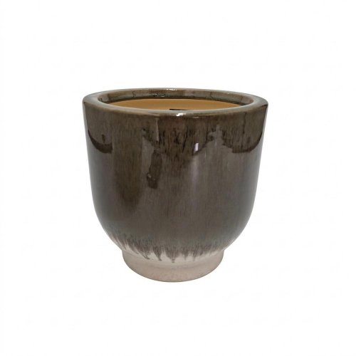 Obal tara keramika zemitotmavozelený h24xd24cm