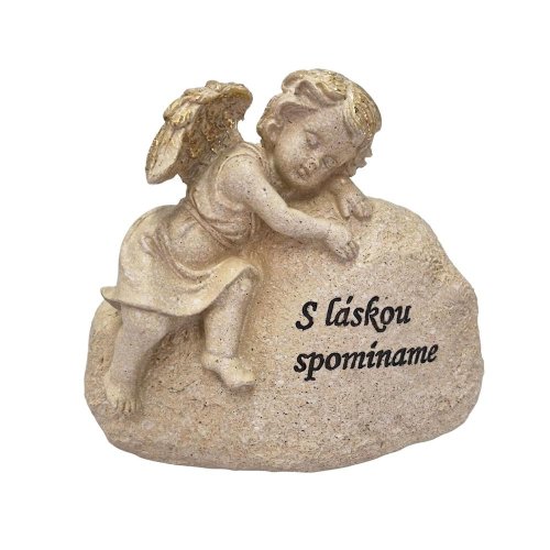 Anjel s láskou spomíname 18x9,5x16cm šedý