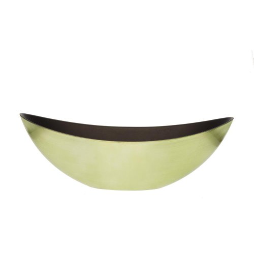Loďka plast 39x12x13cm metal bl.zelená - Lampáše