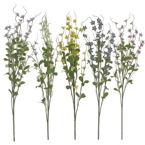 Ks konár drobné kvety, lístky mix/5f 75cm - Umelé kvety