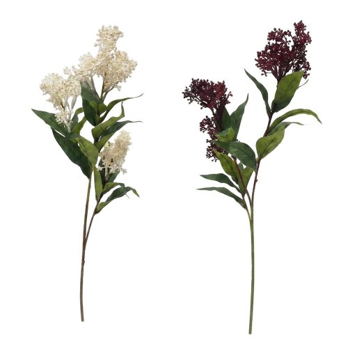 Konár skimmia mix/2f 65cm - Umelé kvety