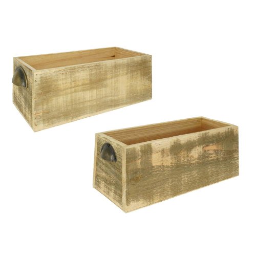 496fl/s obal drevo 24x10x9,5cm natur - Veľkonočné ozdoby