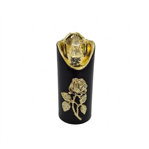 Svet.led rico s ružou black-gold-wh 12,5cm/1/25/lux-bat