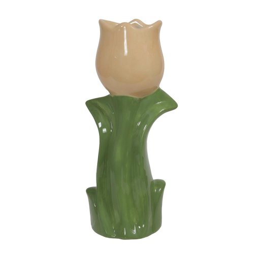Váza tulipán keramika 20,5cm broskyňová - Veľkonočné ozdoby