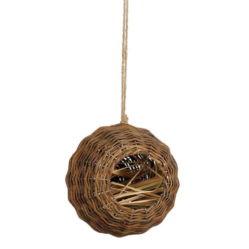 Hniezdo prútie záves tm hnedý  v19/pr.19cm - Umelé kvety