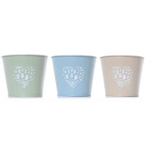 Obal vedro kov malé mix 3f srdce v:11x13,5cm super cena - Umelé kvety