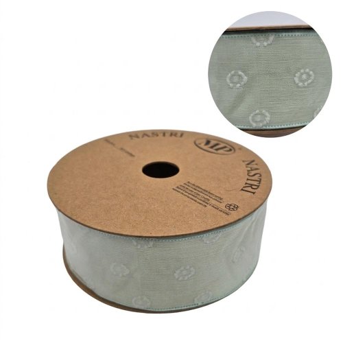 Stuha 4cm/10m mint 5417 71 - Veľkonočné ozdoby