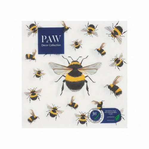 Sdl332700 servítky 33x33 cm/20ks/3vrst. dancing bees - Vianočné dekorácie a ozdoby
