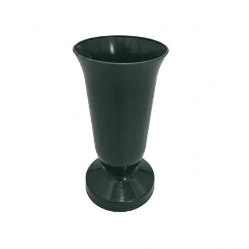 Váza uh kalich nízky zelený 23cm - Umelé kvety