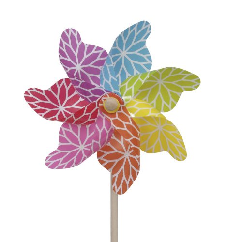 Vrtuľka kvety plast 22x45cm farebná - Veľkonočné vajíčka