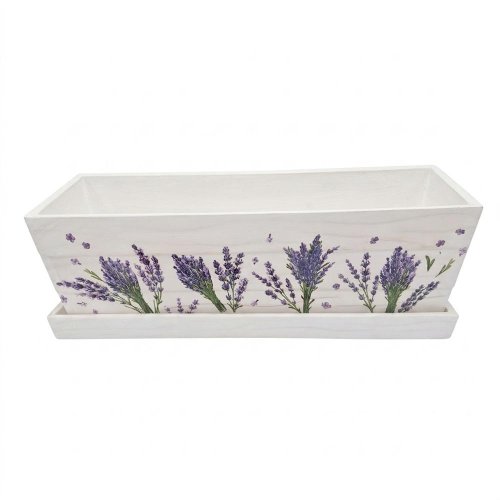 Kvetináč truhlík maxi 42x14xv14cm - Vianočné stromčeky