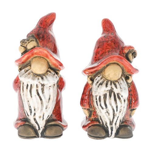 Trol s bradou keram. červený mix/2 4,2x4,2x8,9cm