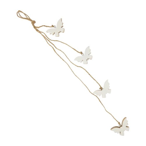 Záves girlanda motýľ natur 60x9x1,5cm