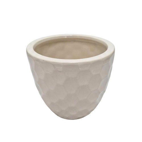 Obal biely diamant h22xd24cm - Vianočné dekorácie a ozdoby