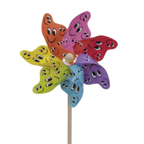 Vrtuľka plast smajlík 22x45cm - Veľkonočné ozdoby