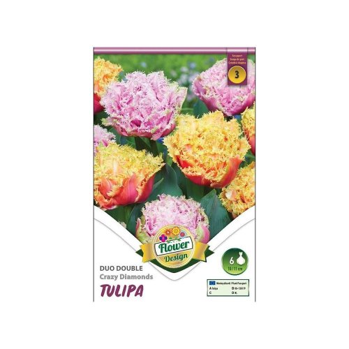 Tulipán duo crazy diamonds 6ks - Umelé kvety