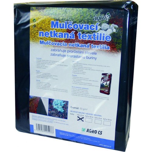 Netkaná textília jutabond čierna 1,6x10m/50g - Umelé kvety