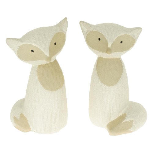 Líška porcelán 5.2*5*9.5cm mix - Vianočné dekorácie