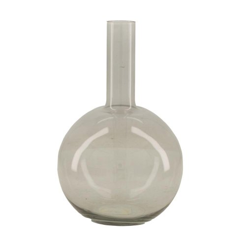Váza sklo šedá 18x27,6cm - Vianočné dekorácie a ozdoby
