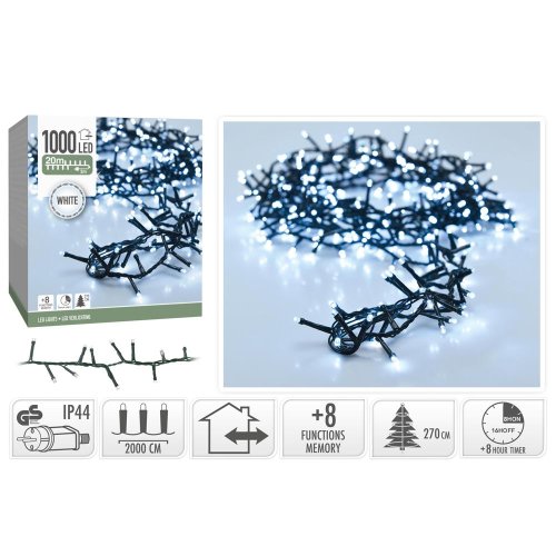 Snake led lights 1000led white - Vianočné osvetlenie