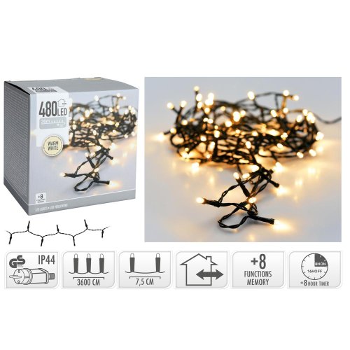 Led lights 480led warm white - Vianočné osvetlenie