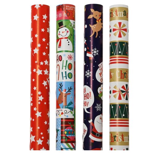 Papier vian mix farba 300x100/0,01cm 4ass - Vianočné dekorácie