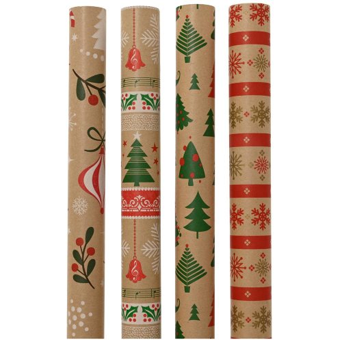 Papier vian mix kraft 200x70/0,01cm 4ass