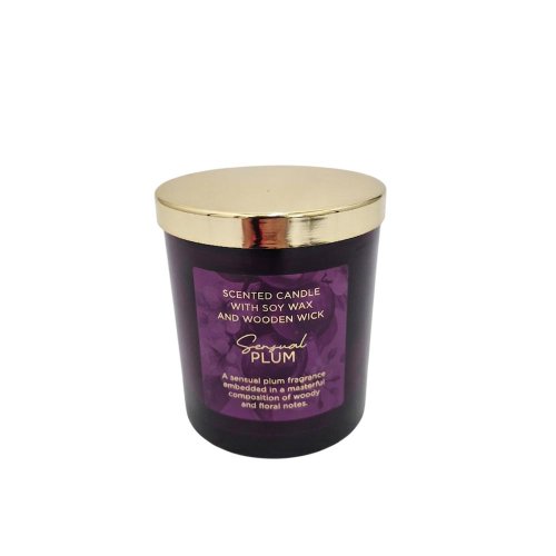 Sviečka voň v skle sensual plum 220g - Umelé kvety