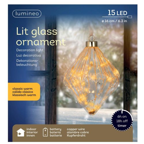 Led diamant bater. 20x16cm - Vianočné osvetlenie