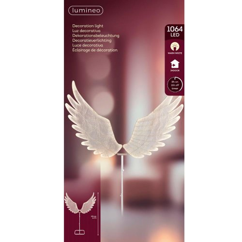 Led krídla anjelské na stojane 38x148x164cm - Vianočné osvetlenie