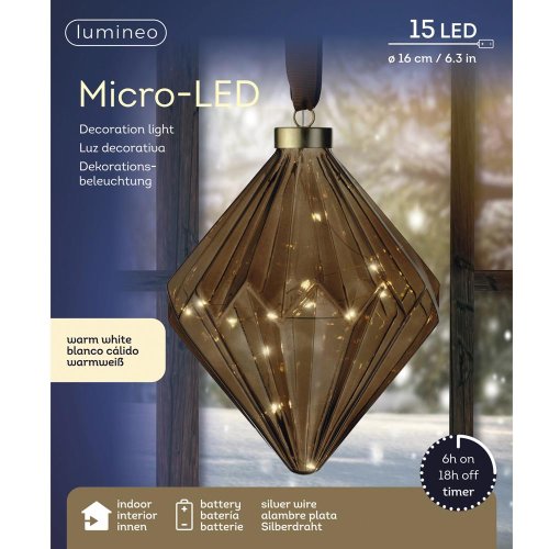 Led diamant bater. pr.16/20cm - Vianočné osvetlenie