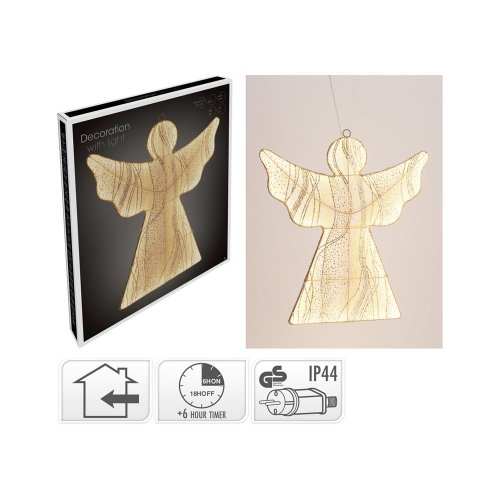 Led anjel 48cm závesná dekorácia