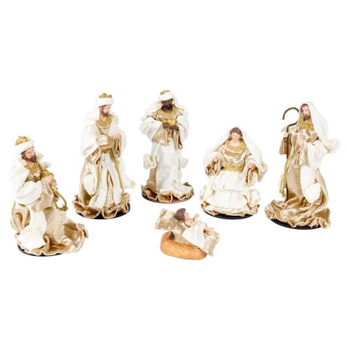 Betlehem figúrky s/6 14,2x11,4x17cm - Vianočné dekorácie
