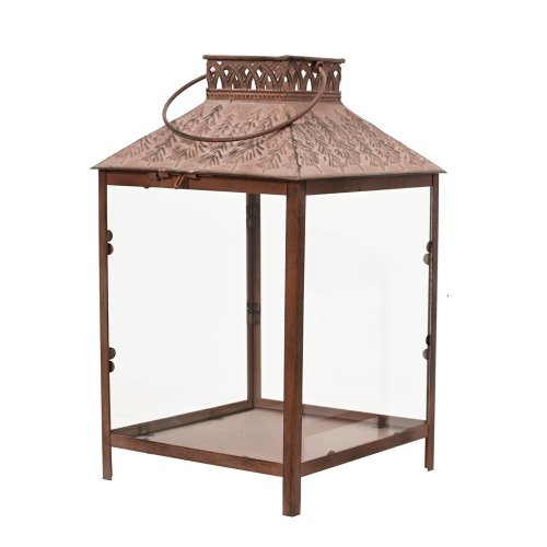 Lampáš kov na nožičkách červený v35/21/20cm - Lampáše