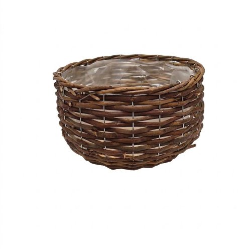 490fl/s obal prútie okrúhly hnedý m 24*15cm - Umelé kvety