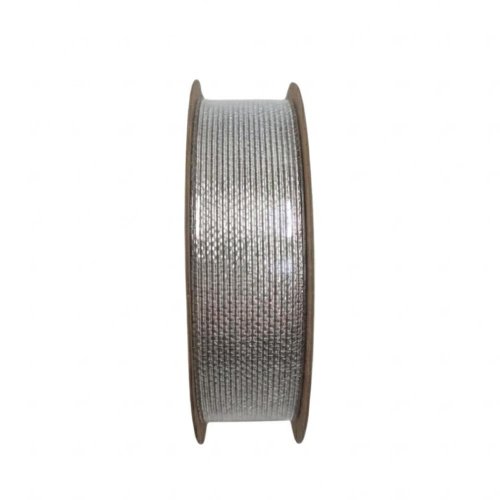 Stuha vian 2,5cm/15m strieborná - Vianočné dekorácie