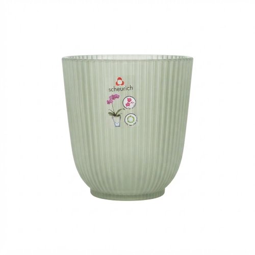 69185 obal orch.sklo frosted green 314/15 - Umelé kvety