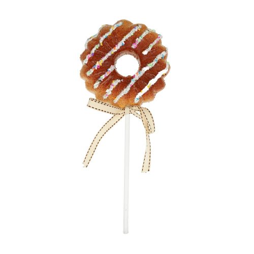 Perník. donut lízatko polyst. 11x28x5cm - Vianočné dekorácie