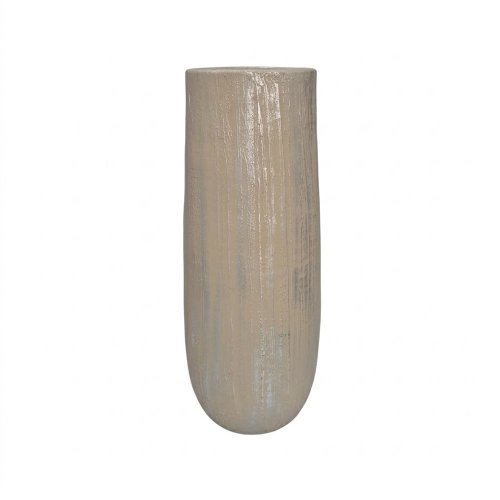 Váza strieborná v55/pr.21,5cm - Umelé kvety