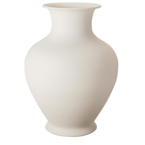 Váza kov biela 31cm - Umelé kvety