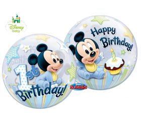 Q Bubbles Mickey Mouse 1st BDay