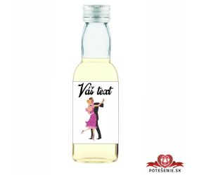 Plesová mini fľaštička alkoholu, motív P027