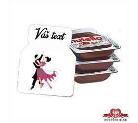 Plesová mini Nutella, tanečný pár