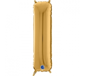 Balón písmeno I zlaté 66 cm