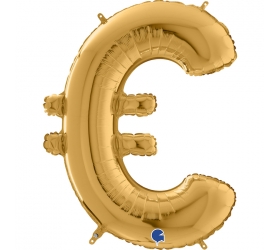 Balón symbol € zlaté 100 cm
