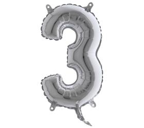 Balón číslo 3 strieborné 35 cm